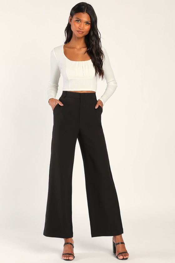 MOR Essentials | Pocketed High-Rise Wide Leg Trouser - Beige – MOR  Collections